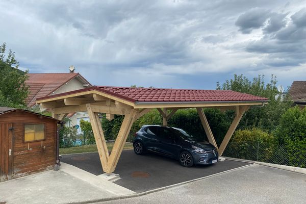 Carport 2 faibles pentes 5.04x6.8