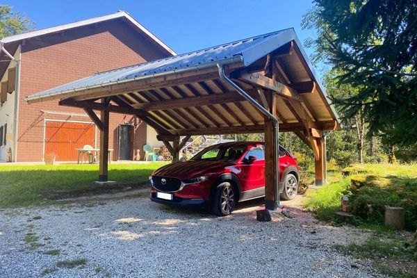 Carport 2 pentes inégales 3.5x5.7