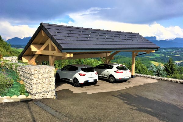 Carport deux pans