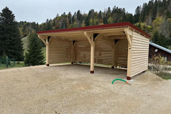 Carport monopan 3 voitures