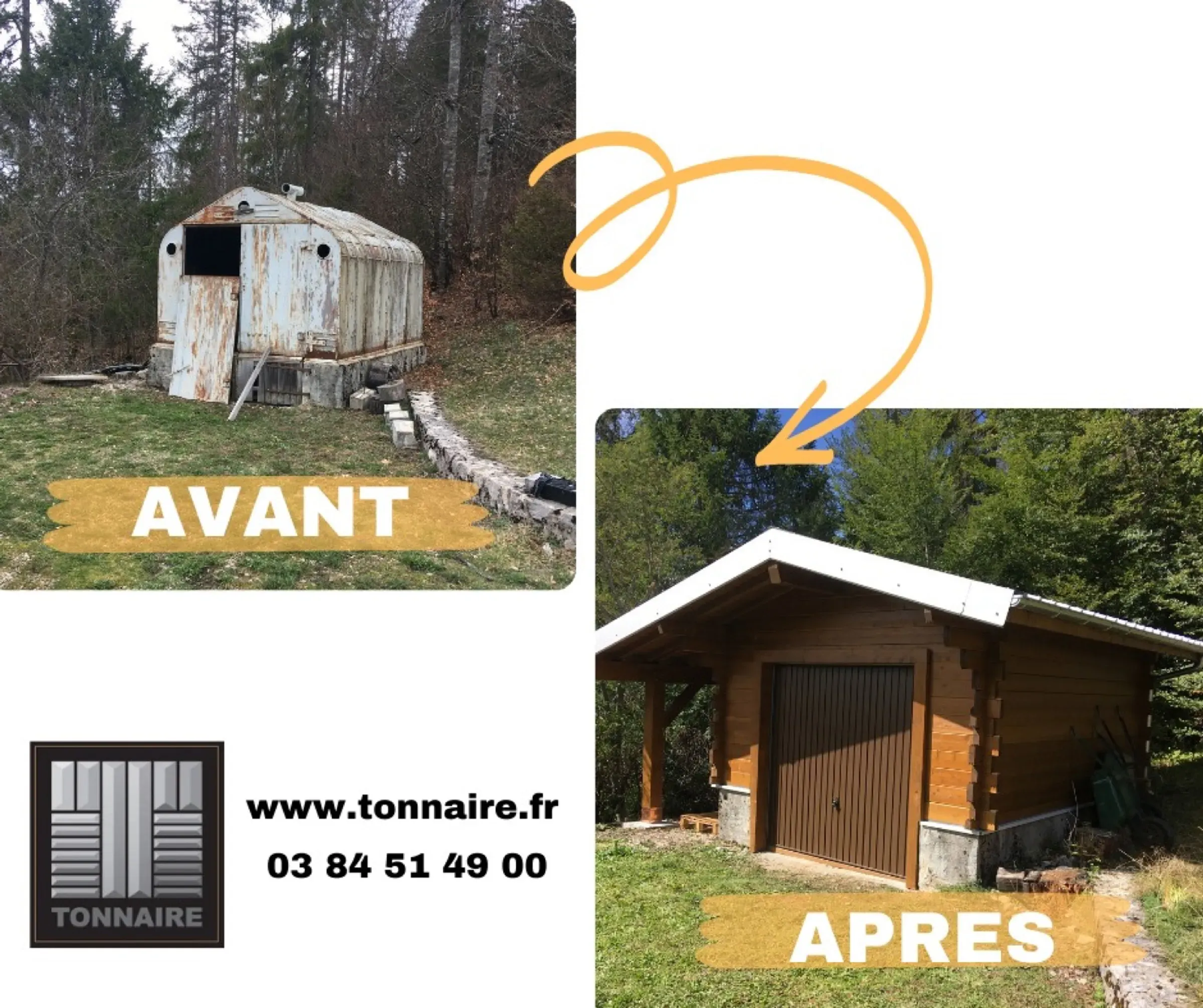 Abri de jardin bois sur mesure réalisé par Tonnaire — réalisation 25