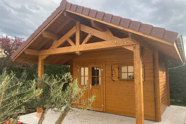 Abri de jardin 4×3 m à Champvans
