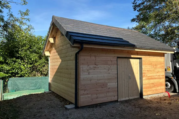 Abri de jardin ossature bois 4×5 m à Sciez