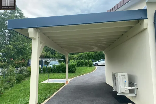 Auvent accolé - toiture monopente — photo 8