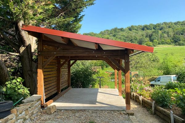 Carport bois sur mesure réalisé par Tonnaire — réalisation 22