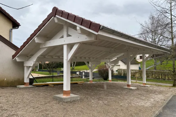 Carport bois sur mesure réalisé par Tonnaire — réalisation 1