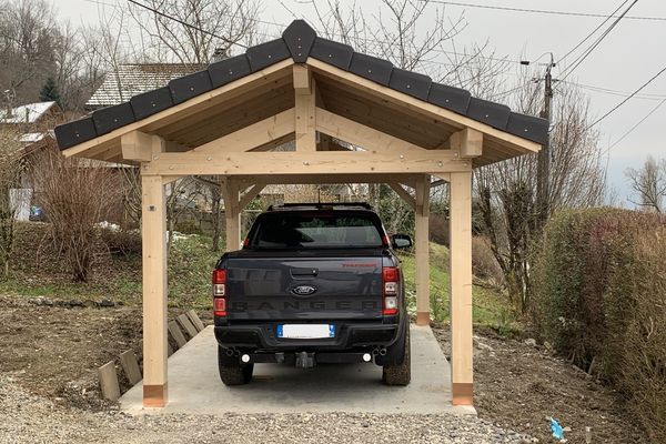 Carport bois sur mesure réalisé par Tonnaire — réalisation 8