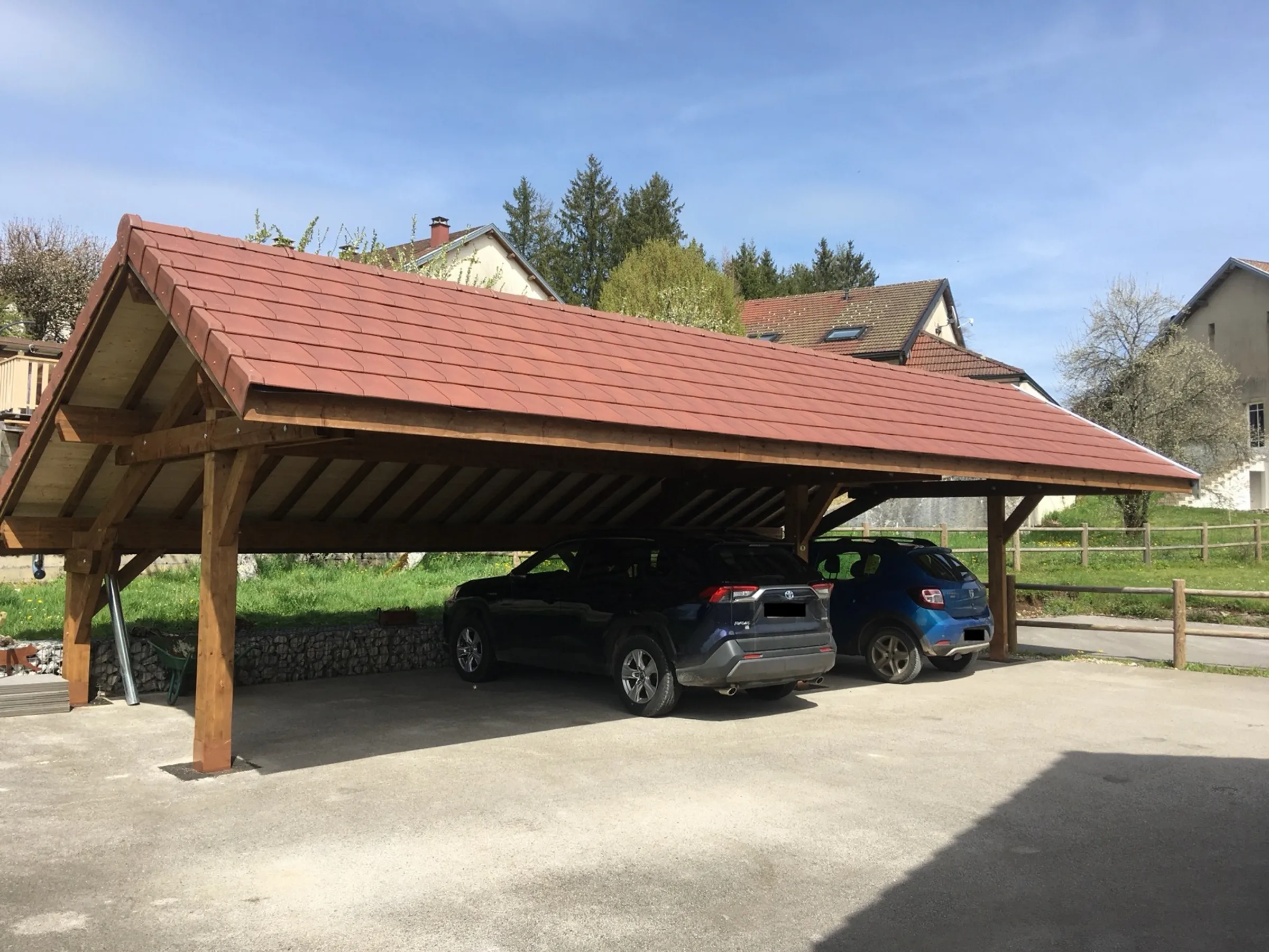 Carport bois sur mesure réalisé par Tonnaire — réalisation 5