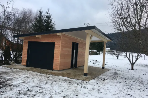 Garage bois sur mesure réalisé par Tonnaire — réalisation 31