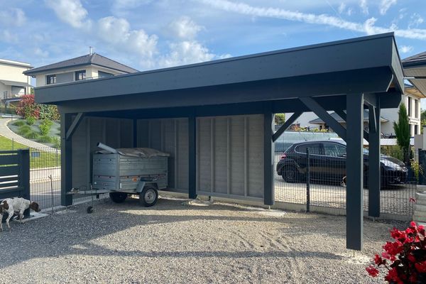 Auvent camping-car bois sur mesure réalisé par Tonnaire — réalisation 2