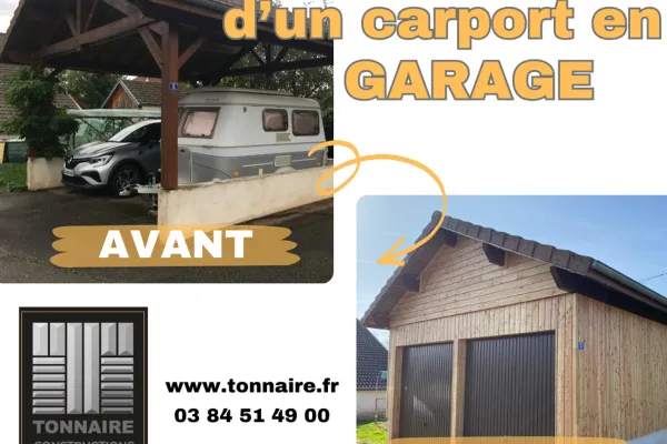 Transformation d'auvent de garage